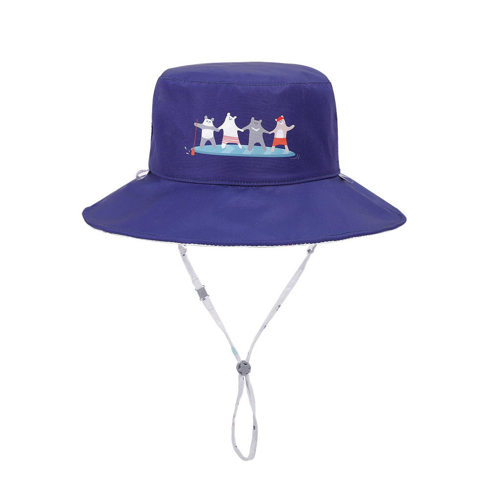 新品-BrilleBrille兒童雙面防曬帽 - 麻吉熊熊