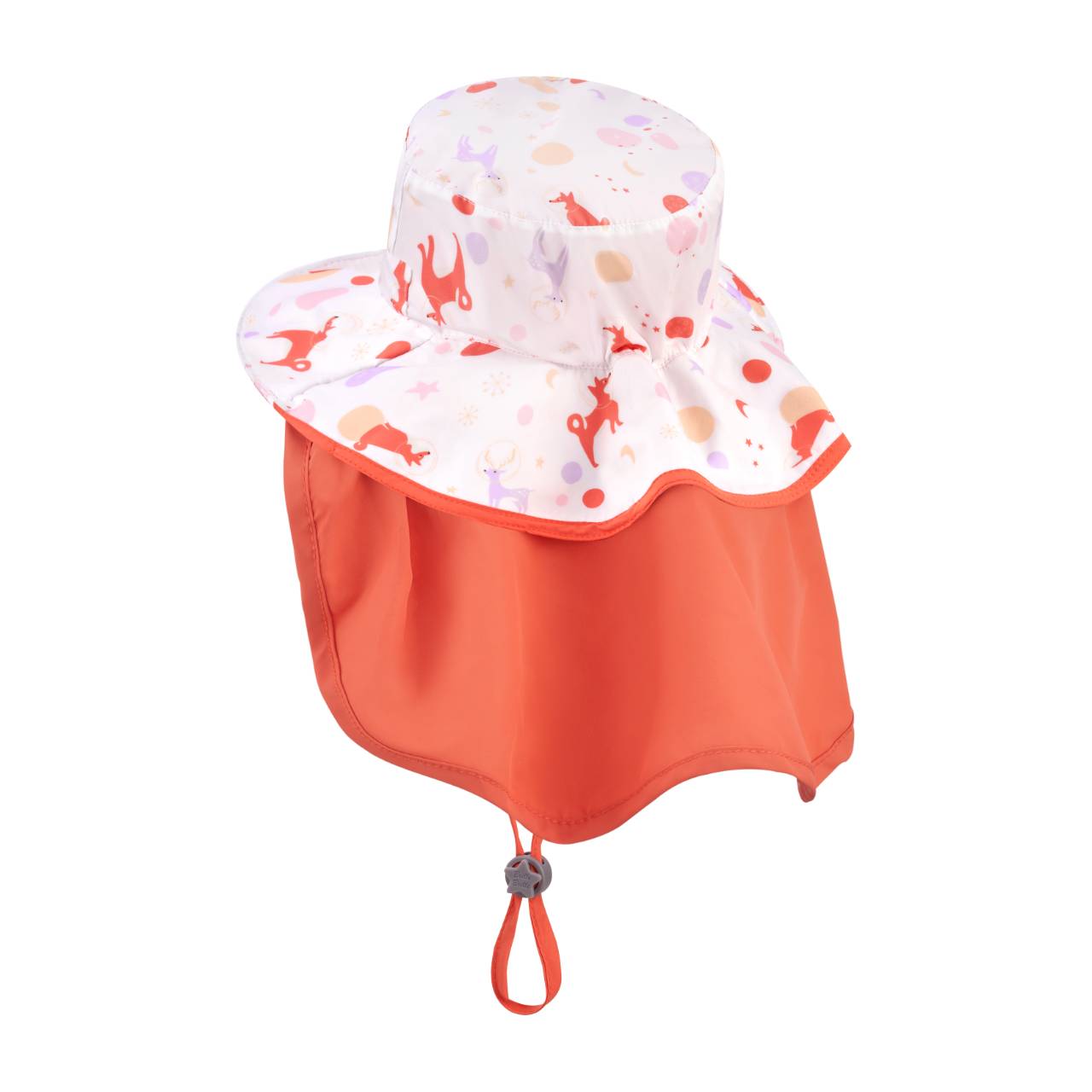 台灣BrilleBrille UPF50+物理防曬鬆緊版尾巴可收放型空頂帽 - 星球跳跳/柴犬 (禮盒包裝)