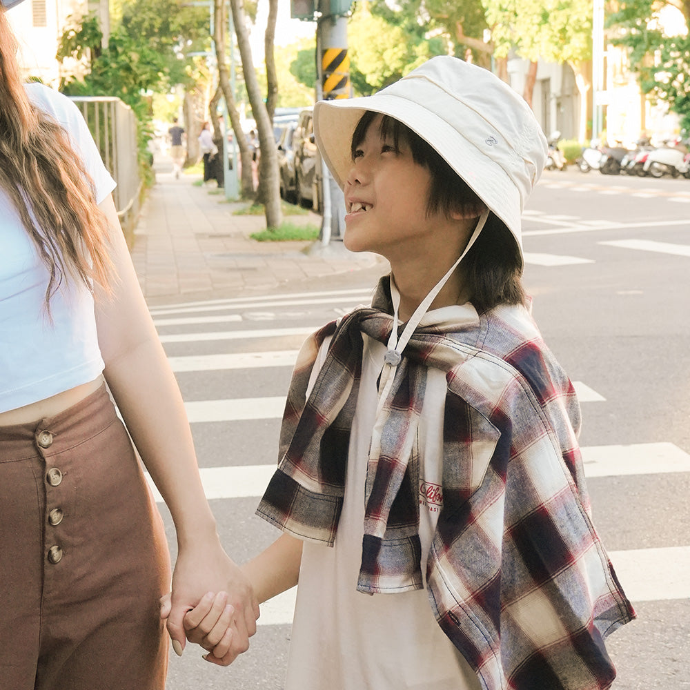 《透氣系列Breathable Original》透氣漁夫成人防曬帽 -海鹽奶蓋(M、XL)