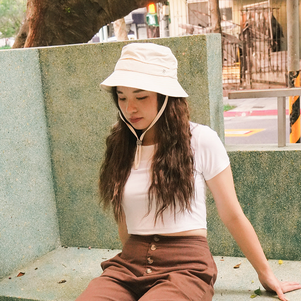 《透氣系列Breathable Original》透氣漁夫成人防曬帽 -海鹽奶蓋(M、XL)