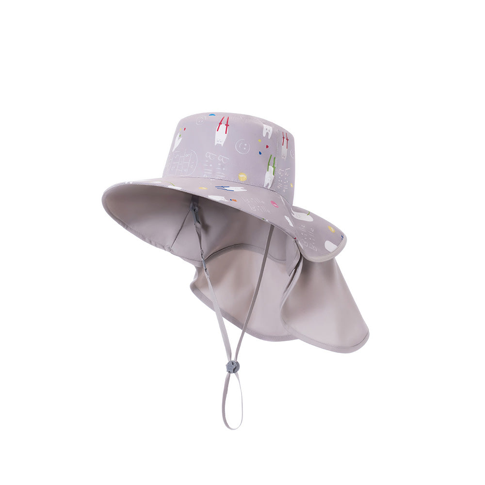 台灣BrilleBrille UPF50+物理防曬鬆緊版尾巴可收放型-歡樂童玩節