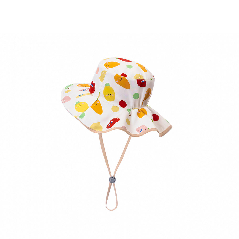台灣BrilleBrille UPF50+物理防曬鬆緊版尾巴可收放型-夏日水果吧