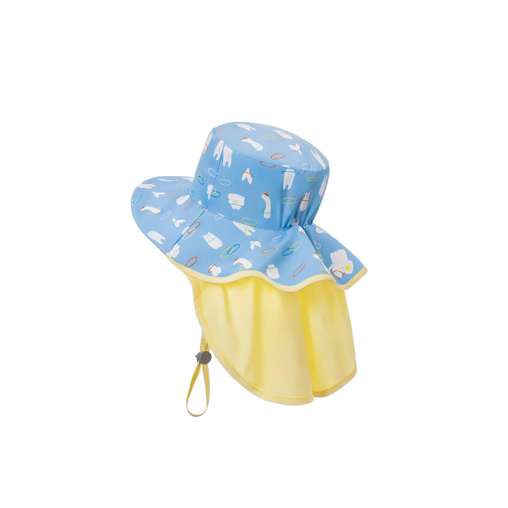 台灣BrilleBrille UPF50+物理防曬鬆緊版尾巴可收放型-咘哩套圈圈