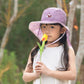 新品《魟魚系列 Manta Ray》頸部防護 兒童防曬帽加長型 -班比花園