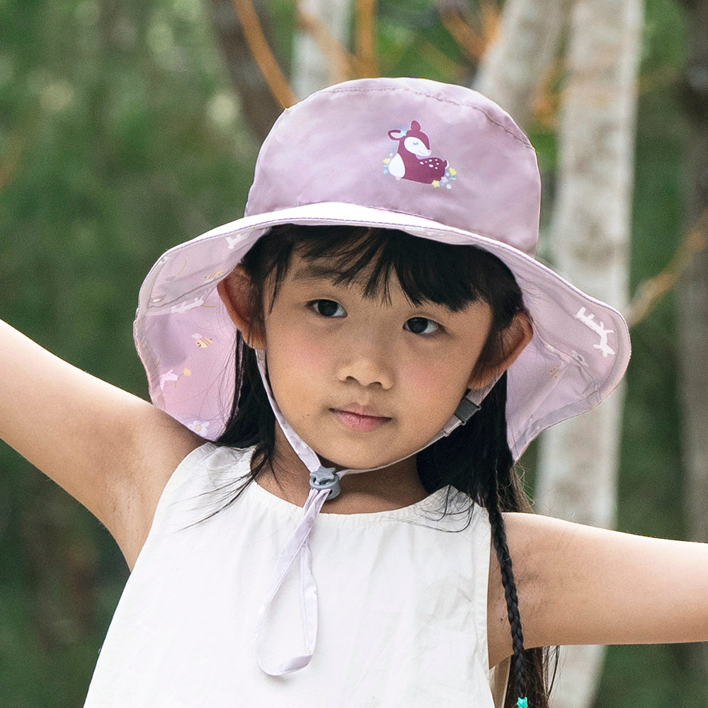 新品《魟魚系列 Manta Ray》頸部防護 兒童防曬帽加長型 -班比花園