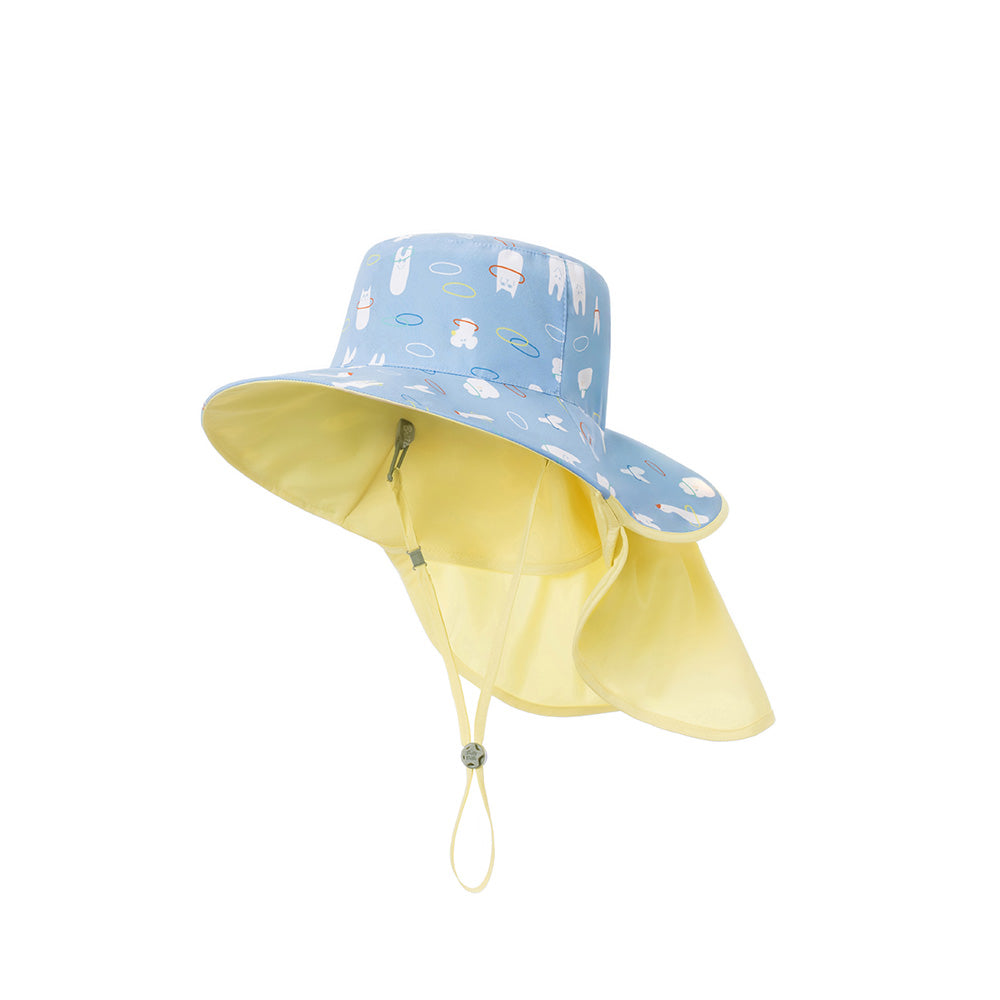 台灣BrilleBrille UPF50+物理防曬鬆緊版尾巴可收放型-咘哩套圈圈