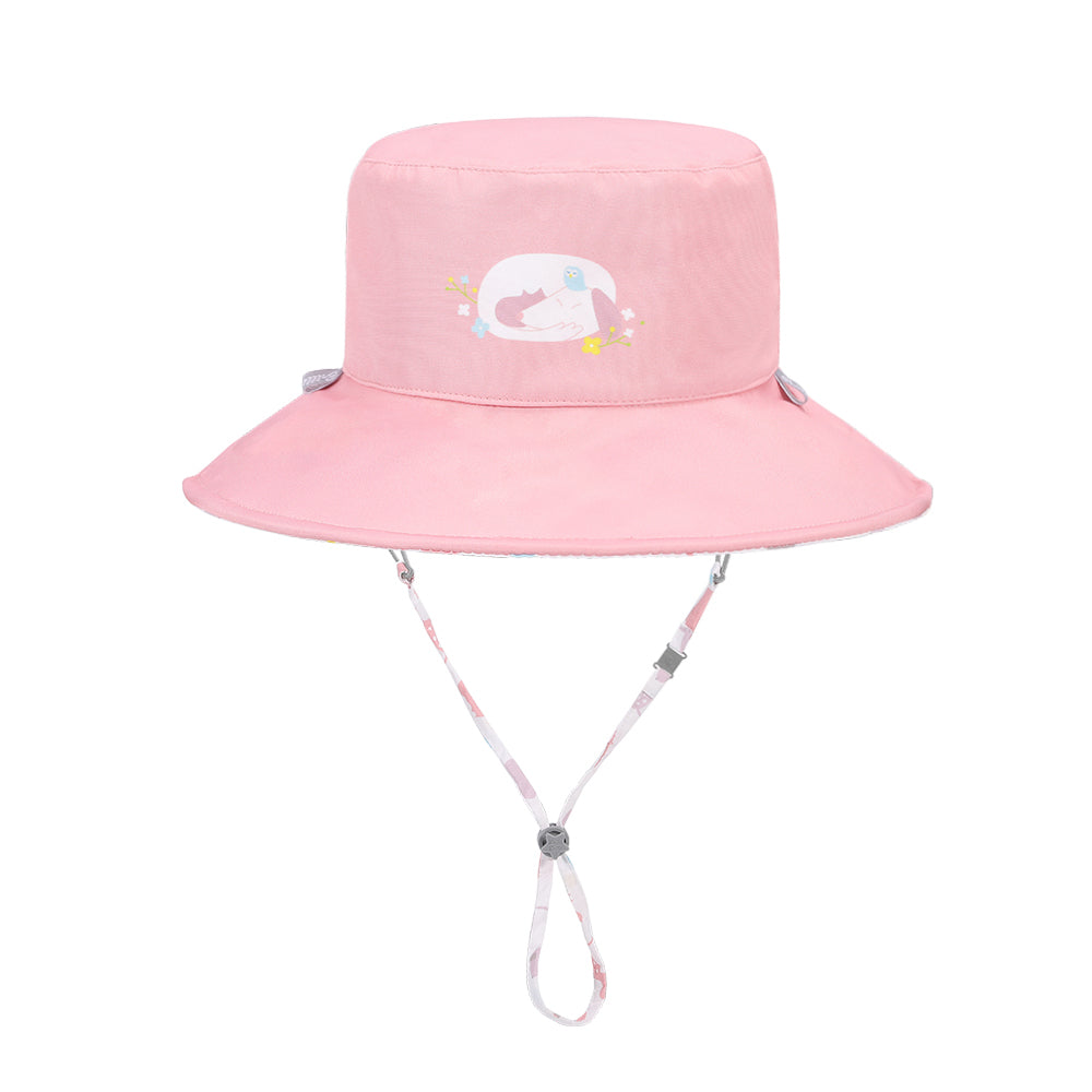 新品-BrilleBrille兒童雙面防曬帽 - 繽紛夢徑