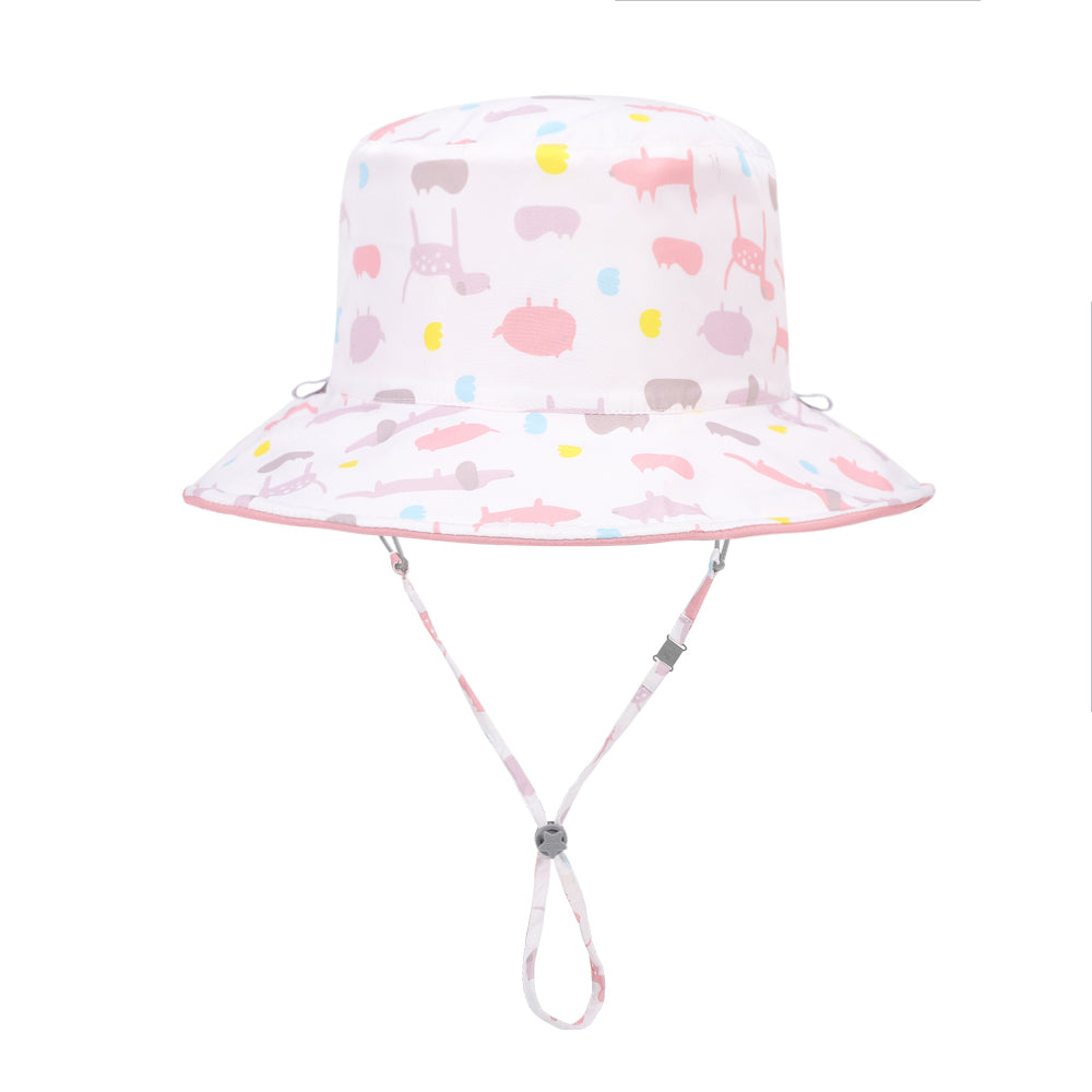 新品-BrilleBrille兒童雙面防曬帽 - 繽紛夢徑