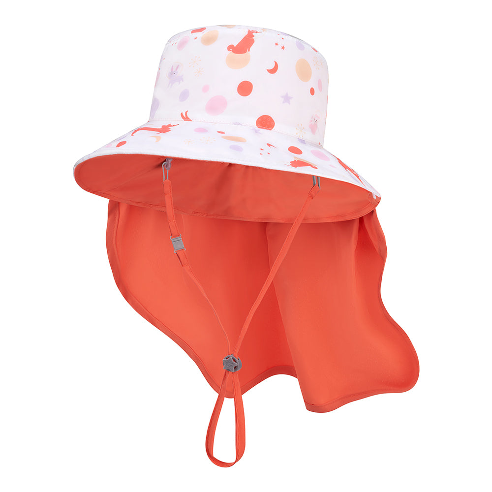 台灣BrilleBrille UPF50+物理防曬鬆緊版尾巴可收放型空頂帽 - 星球跳跳/柴犬 (禮盒包裝)