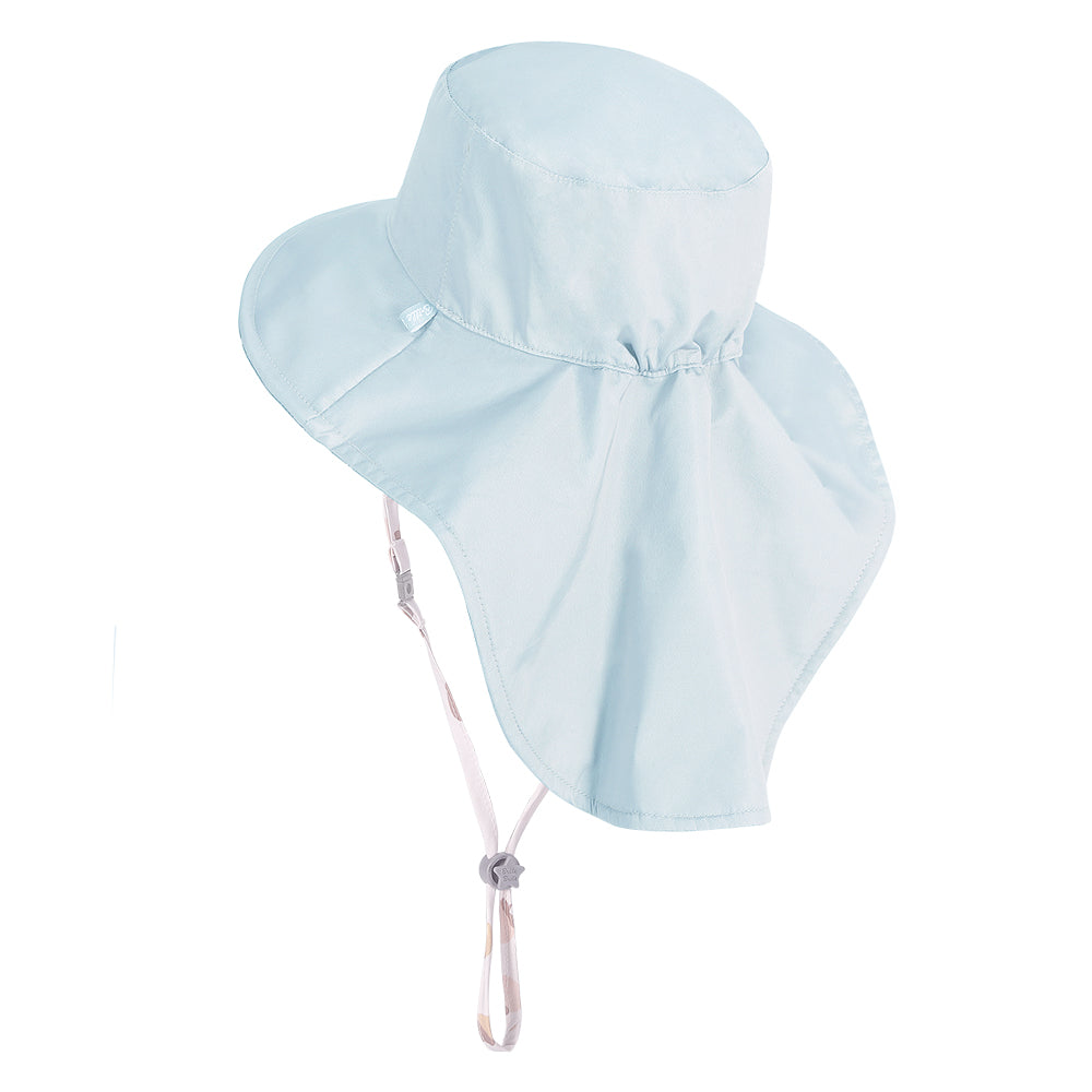 新品《魟魚系列 Manta Ray》頸部防護 兒童防曬帽加長型 -薄荷栗子