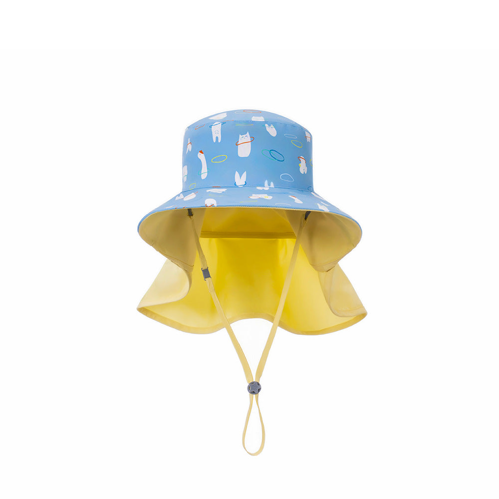 台灣BrilleBrille UPF50+物理防曬鬆緊版尾巴可收放型-咘哩套圈圈