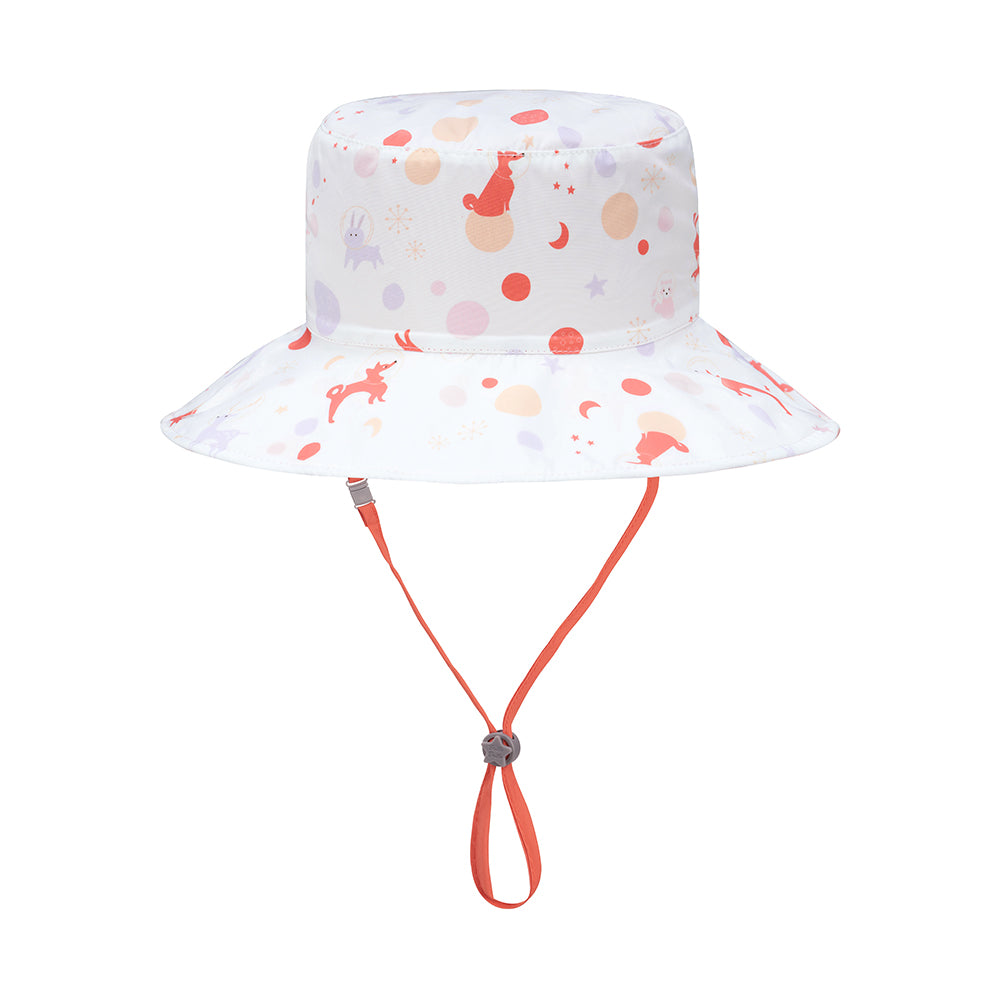 台灣BrilleBrille UPF50+物理防曬鬆緊版尾巴可收放型空頂帽 - 星球跳跳/柴犬 (禮盒包裝)