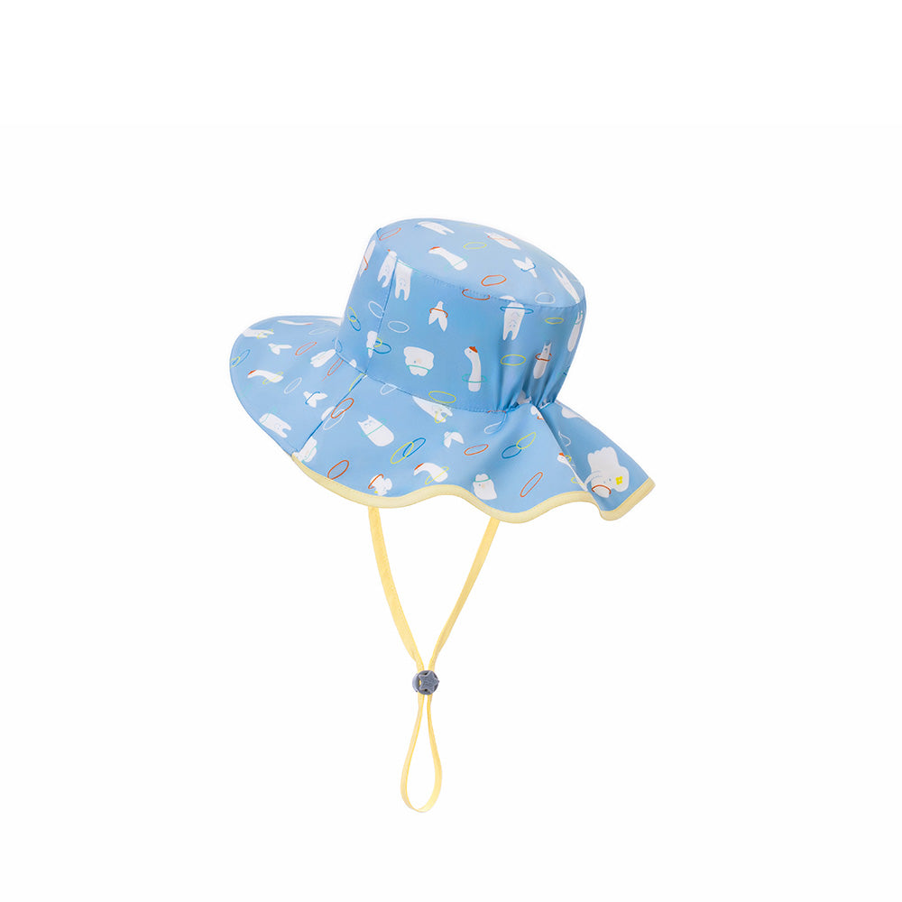 台灣BrilleBrille UPF50+物理防曬鬆緊版尾巴可收放型-咘哩套圈圈