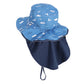 新品《海馬系列Sea Horse》頸部防護 兒童防曬帽 (可收放型) -河岸派對