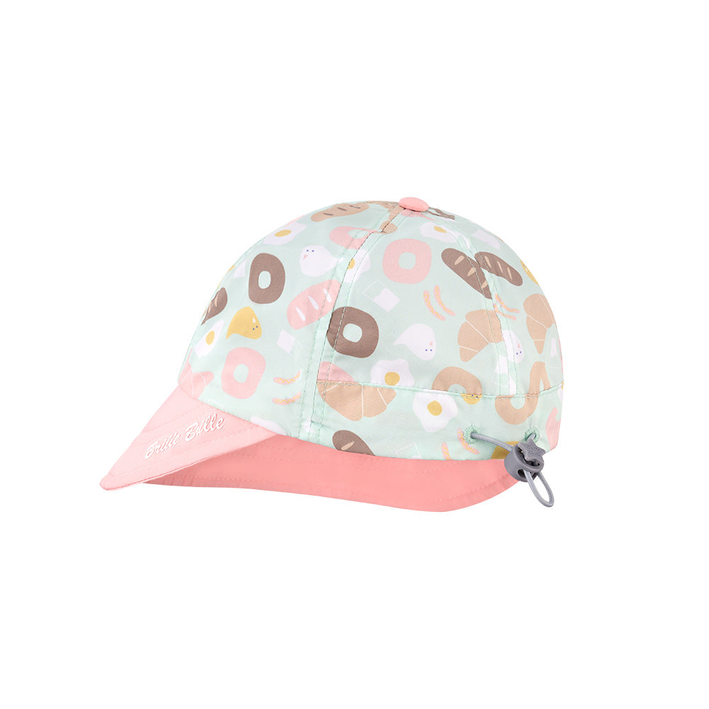 《鸚鵡螺系列》防曬寬簷抽繩兒童棒球帽 - 美好一天