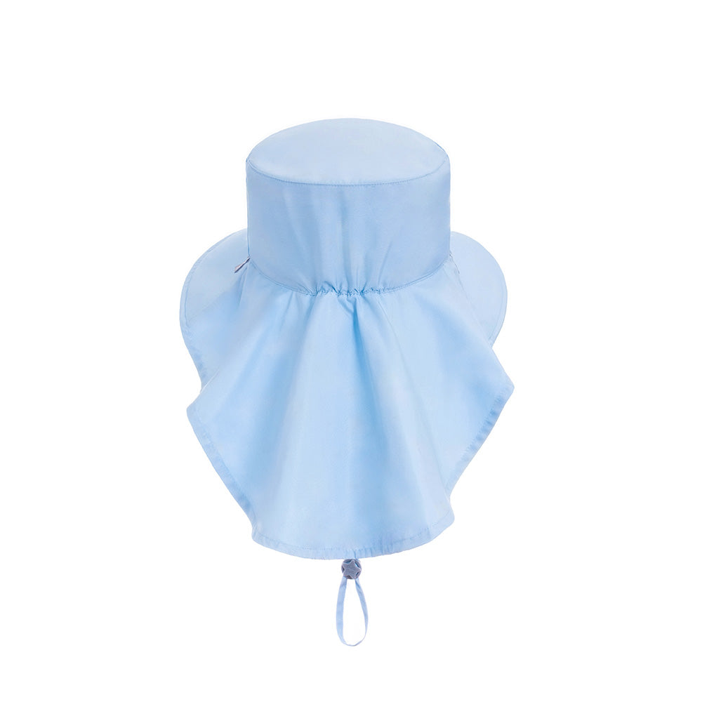 《魟魚系列 Manta Ray》頸部防護 兒童防曬帽加長型 -企鵝芒果冰